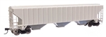 Walthers 49000 HO Trinity 4750 3-Bay Covered Hopper Undecorated