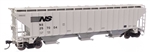 Walthers 49045 HO 57' Trinity 4750 3-Bay Covered Hopper Norfolk Southern #257004