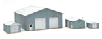 Walthers 3853 N Pole Barn and Sheds Kit