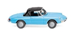 Wiking 20604 HO 1966-1969 Alfa Spider Convertible Assembled Blue Black