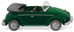Wiking 80208 HO 1964-1974 Volkswagen Beetle Convertible Top Down Yucca Green