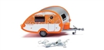 Wiking 9237 HO T@B Camping Trailer Assembled Mexican Sunset