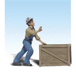 Woodland A2523 G Dock Worker w/Crate