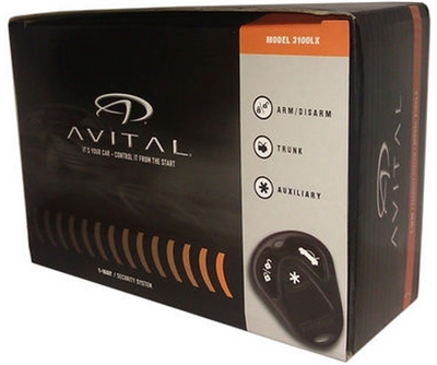 Avital 3100LX 1-Way Security System
