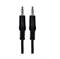 QFX A-5 3.5mm Stereo Male to 3.5mm Stereo Male - BLACK