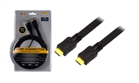 QFX HD-19 9Ft. Flat High Speed HDMI Cable with Ethernet