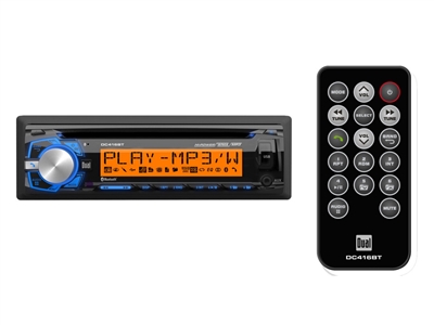 Dual DC416BT CD Receiver w/Bluetooth/AM/FM/USB/AUX-IN/Hands-Free Calling/Detachable Faceplate