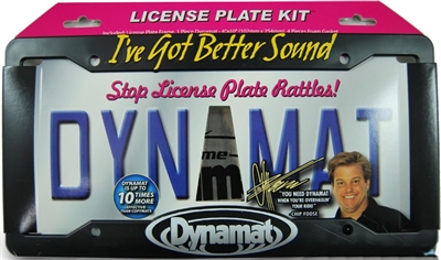 DYNAMAT XTREME 19100 LICENSE FRAME KIT 4" X 10"