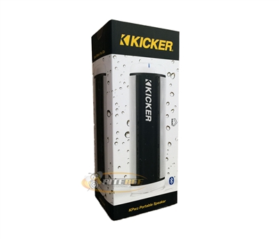 Kicker 42KPW2W Portable Wireless Speakers with AUX In - WHITE