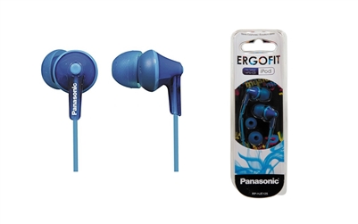 Panasonic RP-HJE125 Ergo Fit Stereo Earphones - BLUE