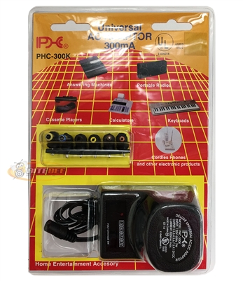 PHC PHC-300K Universal AC/DC Adapter 300mA