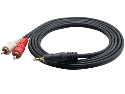 Pyle PCBL42FT6 12 Gauge 6 Ft. RCA Male to 3.5mm Male Cable