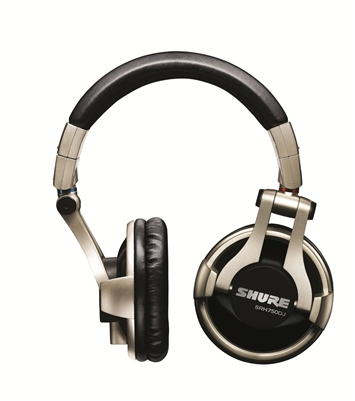 Shure SRH750DJ Professional Quality DJ Headphones (Gold)