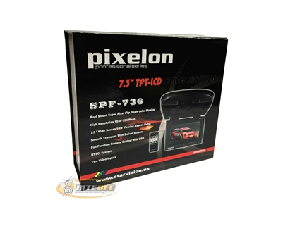 Pixelon SPF-736 7.3" Flip Down TFT LCD Color Monitor - Gray *Closeout Item*
