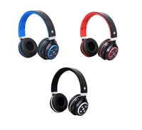 IQ Sound IQ-126BT Rechargeable Bluetooth Headphones w/Mic/DeepBass/Music Cont/AUX