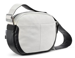 Bugaboo White Leather Diaper Bag