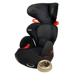 Combi Kobuk Air Thru Booster Car Seat in Licorice