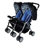 Combi Twin Sport Double Stroller in Indigo