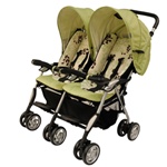 Combi Twin Sport Double Stroller in Jade