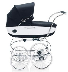 Inglesina Classica Pram and Frame with Diaper Bag in Vernice