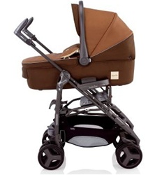 Inglesina 2011 Zippy Bassinet Pram in Cremino Brown for Zippy Stroller