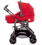 Inglesina 2011 Zippy Bassinet Pram in Ribes Red for Zippy Stroller