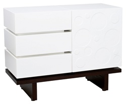 Nursery Works Two Wide Dresser with Circles in Dark Ash