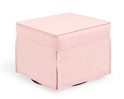 Shermag Super Smooth Glider Ottoman in Pink