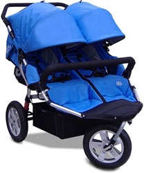 CityX3 Swivel Twin Double Stroller in Pacific Blue