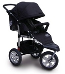 Tike Tech CityX3 Swivel Single Stroller in Classic Black