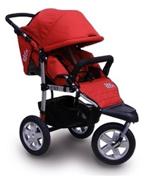 Tike Tech CityX3 Swivel Single Stroller in Alpine Red