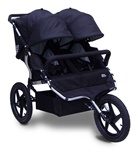 Tike Tech All Terrain X3 Sport Double Stroller in Classic Black