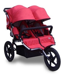 Tike Tech All Terrain X3 Sport Double Stroller in Alpine Red