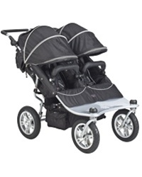 Valco Baby Tri Mode Double Stroller EX in Raven Black