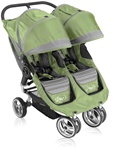 City Mini Double Stroller by Baby Jogger Green / Grey
