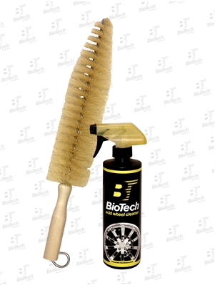 Wheel/Acid Cleaner 16oz + 17" Nylon Spoke Brush