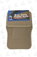 Auto Floor Mats- 4 Pieces-Beige