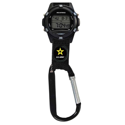 Aquaforce US Army Digital Clip Watch 26-1B