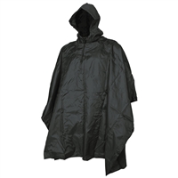 5ive Star Gear Rip Stop Black Poncho 3101