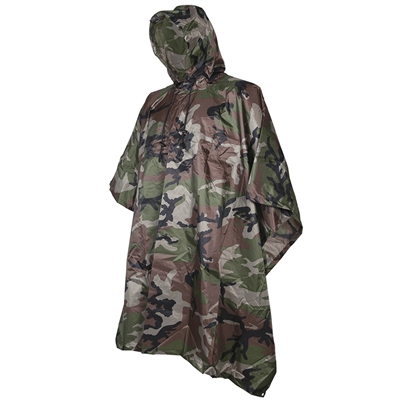 5ive Star Gear Woodland Camo Poncho 3102