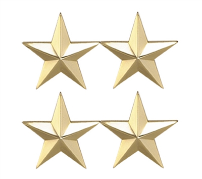 Two Star 1 Inch Gold Insignia - 4471G