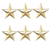 Three Star 1 Inch Gold Insignia - 4472G