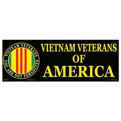 Vietnam Veteran Bumper Sticker BM0069