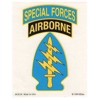 U.S. Army Special Forces Airborne Sticker DC0136