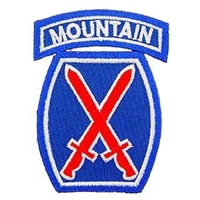 U.S. Army 10th Mountain Infantry Division Patch PM0777