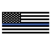 USA flag-thin blue line bumper sticker 10-482