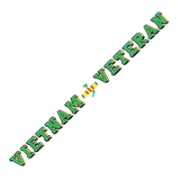 Patriotic Vietnam Veteran Decal D120