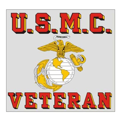 USMC Veteran with Eagle Globe and Anchor Logo D163-M