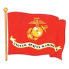 US Marine Corps Wavy Flag Decal D27-M