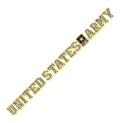 US Army With Star Logo Window Strip Decal D275-A